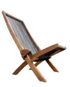 folding roping wood chair - Image 9