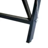 1 PCS Patio Wicker Side Foldable Bench Patio Backyard Conversation Bench Grey Wicker + Dark Grey Cushion - Image 9