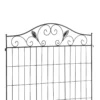 Outsunny Garden Decorative Fence Panel, 4 Pack, 44 x 36-Inch, Linear Length 12 Feet, Steel Border Folding Fence for Garden Landscaping - Image 8