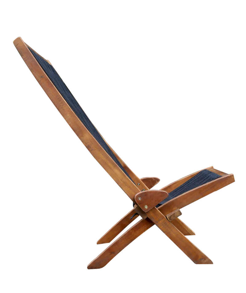 folding roping wood chair - Image 10