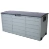 All Weather UV Pool Deck Box Storage Shed Bin Backyard Patio Outdoor w/ Wheel,75 Gallon Resin Deck Box-Organization and Storage for Patio Furniture Outdoor Cushions,Garden Tools and Pool Toys - Image 9