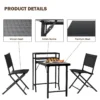 Fully Assembled Rattan Wicker 2-Person Seating Set with Cushions - Image 21