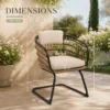 Wicker Dining Chair-SET OF 2 is designed to elevate your patio, balcony, or garden space into a cozy, stylish spot for relaxation and connection. - Image 9