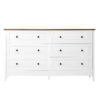 White Dresser for Bedroom, 6 Drawer Dresser with Wide Drawer and Metal Handles, White Dresser, Wood Dressers & Chests of Drawers for Hallway, Entryway - Image 5