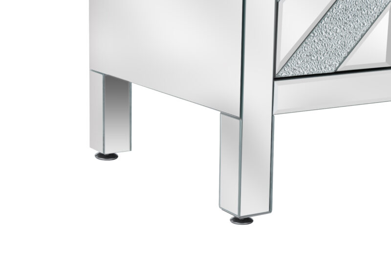 Storage Cabinet with Mirror Trim and M Shape Design Spliced Combination For Living Room, Dining Room, Entryway, Kitchen - Image 7