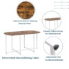 TOPMAX Modern 7-Piece Dining Table Set with Faux Marble Compact 55Inch Kitchen Table Set for 6 - Image 10