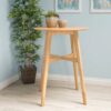 Mid-Century Modern Round Wooden Bar Table – 42" High Bar Table with Tapered Legs for Kitchen, Dining Room or Home Bar - Image 7