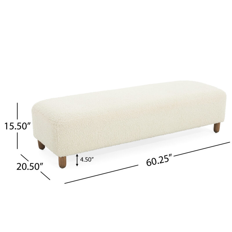 Comfortable Ottoman, White - Image 4