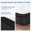 King Size Mattress,10 Inch Hybrid Mattress, Individually Pocketed Innerspring, Medium Firm - Image 6