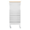 Kitchen Island Cart with Mobile Carts with Storage Cabinet, Rolling Kitchen Table with Spice Rack, Towel Rack, and Drawer, Portable Islands on Wheels - Image 8