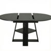 43.3in-59in Extendable Round Dining Table for 4-8,Modern Kitchen Oval Dining Table with Removable Leaves Space Saving,Wood Base with Storage Shelf for Kitchen Living Room - Image 25