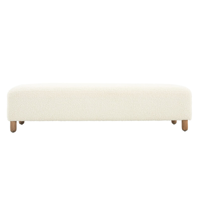 Comfortable Ottoman, White - Image 7
