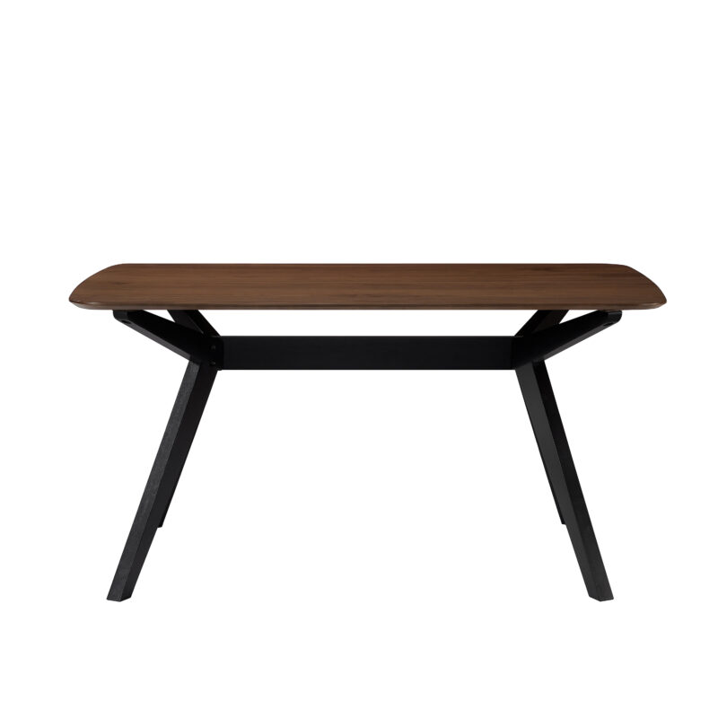 Wood Dining Table ,Walnut+Black - Image 7
