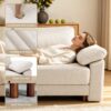 Oversized L Shaped Sectional Couch for Living Room, Extra Large Deep Seat Modular Sectional Sofa with Washable Covers, Modern Cloud Couch for Apartment, Bedroom (Beige, U Shape 8 Seat) - Image 5