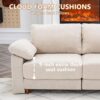 Oversized L Shaped Sectional Couch for Living Room, Extra Large Deep Seat Modular Sectional Sofa with Washable Covers, Modern Cloud Couch for Apartment, Bedroom (Beige, U Shape 8 Seat) - Image 7