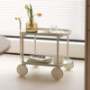 Moon storage cart Nordic Internet celebrity mobile trolley kitchen simple double storage shelf living room sofa storage shelf