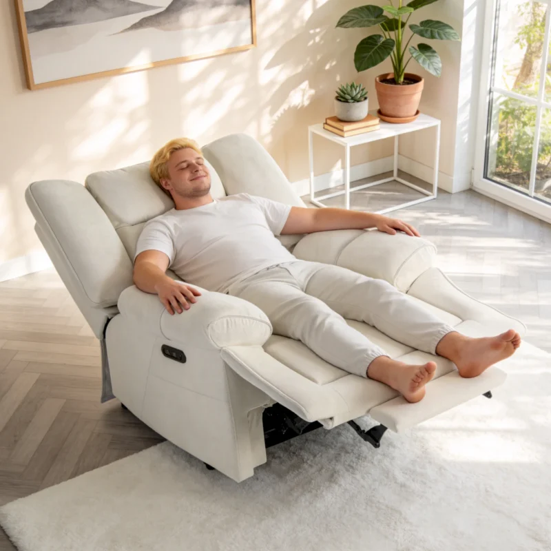 400 LBS Big and Tall Power Recliner, Dual Motor, USB-C, Oversized Chair - Image 2