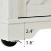 K&K 53.7" Farmhouse Kitchen Island with Power Outlet, 2 Sliding Barn Door Kitchen Storage Island with Drop Leaf, Spice Rack Rolling Kitchen Cart on Wheels, for Home, Kitchen and Dining Room - Image 11