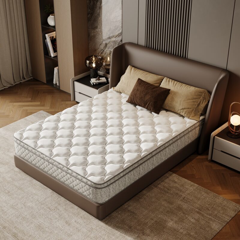 Full Size Mattress,12 Inch Hybrid Full Mattress in a Box with Memory Foam and Pocket Spring for Pressure Relief & Comfort Sleep & Zoned Support, Medium Firm,CertiPUR-US & OEKO-TEX - Image 2