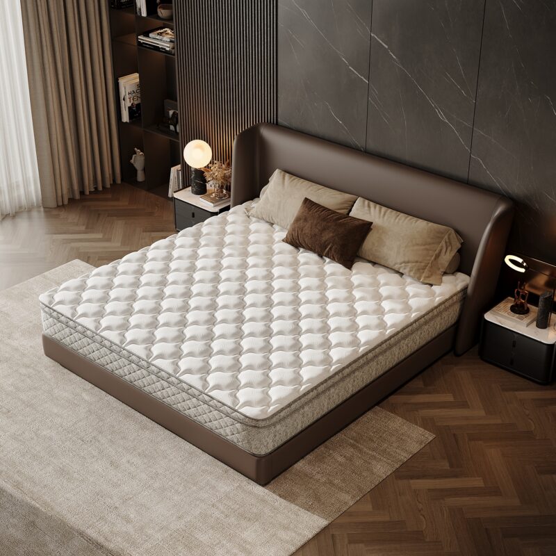 King Size Mattress,12 Inch Hybrid King Mattress in a Box with Memory Foam and Pocket Spring for Pressure Relief & Comfort Sleep & Zoned Support, Medium Firm,CertiPUR-US & OEKO-TEX - Image 2