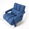 Modern Upholstered accent chair, Comfortable Linen Fabric with a pillow for Living room,bedroom - Image 5