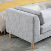 83.1"Wide Modern Upholstered End of Bed Bench with Armrests, Chenille Chaise Lounge Couch with 2 Bolster Pillows, Daybed with Rubberwood Legs For Living Room,Bedroom,Apartment,Guestroom - Image 16