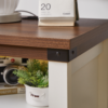 Farmhouse Side Table with Charging Station, Antique Nightstands with Drawers, Bedside Table with Open Shelf for Bedroom, White - Image 12