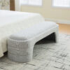 64.96"Wide Modern Upholstered Armless Upholstered Bedroom Benches End of Bed Bench for Entryway, Ottoman Foot Stool for Living Room and Bedroom, Entryway - Image 5