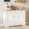 TREXM Sideboard Buffet Cabinet with Storage, Kitchen Console Table with 5 Drawers, 2 Cabinets, Adjustable Shelves, Buffet Server for Dining Room, Living Room, Entryway - Image 9