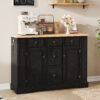 TREXM Sideboard Buffet Cabinet with Storage, Kitchen Console Table with 5 Drawers, 2 Cabinets, Adjustable Shelves, Buffet Server for Dining Room, Living Room, Entryway - Image 5