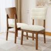 Upholstered Dining Chairs Set of 4, Ergonomic Mid-Century Modern Dining Chairs with Sturdy Rubberwood Frame, Non-Slip Kitchen Chairs for Dining Room,Kitchen, Cafe - Image 7