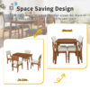 Upholstered Dining Chairs Set of 4, Ergonomic Mid-Century Modern Dining Chairs with Sturdy Rubberwood Frame, Non-Slip Kitchen Chairs for Dining Room,Kitchen, Cafe - Image 6