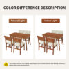 Upholstered Dining Chairs Set of 4, Ergonomic Mid-Century Modern Dining Chairs with Sturdy Rubberwood Frame, Non-Slip Kitchen Chairs for Dining Room,Kitchen, Cafe - Image 3