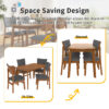 Upholstered Dining Chairs Set of 4, Ergonomic Mid-Century Modern Dining Chairs with Sturdy Rubberwood Frame, Non-Slip Kitchen Chairs for Dining Room,Kitchen, Cafe - Image 14
