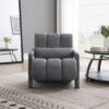 Modern Upholstered accent chair, Comfortable Linen Fabric with a pillow for Living room,bedroom - Image 7