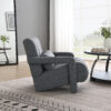 Modern Upholstered accent chair, Comfortable Linen Fabric with a pillow for Living room,bedroom - Image 9