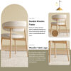 Mid-Century Modern wood feet Dining Chair Set of 2, Stylish Wooden Chairs for Dining Room, Kitchen, or Living Room, Comfortable & Durable, Easy to Assemble - Image 18
