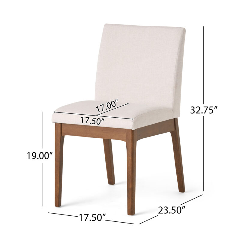 5-Piece Dining Table Set with One Solid Wood Frame Table and 4 Upholstered Chairs for Dining Room - Image 9