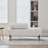 49.6" Wide Upholstered Mini Loveseat with Metal Legs, 2-Seater Small Sofa End of Bed Bench Window Ottoman Footrest with Adjustable Back for Living Room Bedroom Entryway Hallway Small Space - Image 2