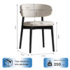 Mid-Century Modern wood feet Dining Chair Set of 2, Stylish Wooden Chairs for Dining Room, Kitchen, or Living Room, Comfortable & Durable, Easy to Assemble - Image 12
