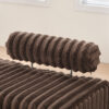 49.6" Wide Upholstered Mini Loveseat with Metal Legs, 2-Seater Small Sofa End of Bed Bench Window Ottoman Footrest with Adjustable Back for Living Room Bedroom Entryway Hallway Small Space - Image 8