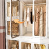 Portable Wardrobe Closet Storage Organizer for Clothes,Clothes Dresser,12 Magnetic Doors-12 Cubes & 2 Hanging Rod,16 pcs hangers , Baby Wardrobe Storage Cabinet,White - Image 9