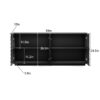 Buffet Cabinet with Storage ,4 Doors Modern Accent Storage Sideboard,Luxurious Floor Cabinet Buffet with Freestanding Anti Dumping for Kitchen, Living Room, 59" Wide Rectangular Sideboard - Image 19