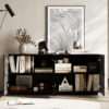 Buffet Cabinet with Storage ,4 Doors Modern Accent Storage Sideboard,Luxurious Floor Cabinet Buffet with Freestanding Anti Dumping for Kitchen, Living Room, 59" Wide Rectangular Sideboard - Image 21