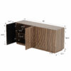 Buffet Cabinet with Storage ,4 Doors Modern Accent Storage Sideboard,Luxurious Floor Cabinet Buffet with Freestanding Anti Dumping for Kitchen, Living Room, 59" Wide Rectangular Sideboard - Image 8