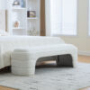 64.96"Wide Modern Upholstered Armless Upholstered Bedroom Benches End of Bed Bench for Entryway, Ottoman Foot Stool for Living Room and Bedroom, Entryway - Image 2