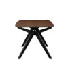 Wood Dining Table ,Walnut+Black - Image 5