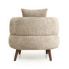 Nordic Style Lazy-Style clubchair 36 Inches Chenille Fabric Bucket Chair Decorative chair Soft Cushion with pillow with ottoman for Living Room Study and Relaxation Room - Image 7