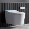 Wall-mounted Smart Toilet, Automatic Lid Opening, No Water Pressure Limitation, Wall Drain, All-in-One Bidet with Aromatherapy Deodorization for Home Use