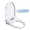Smart Bidet Toilet Seat with Side Knob Adjustable Heated Seat with Water Temperature and Pressure Adjustment Portable Bidet with Automatic Nozzle Cleaning,Night Light,Only Seat
